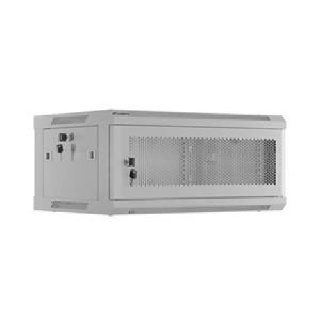 LANBERG RACKOVÁ SKŘÍŇ 19" NÁSTĚNNÁ 4U/600X450 S PERFOROVANÝMI DVEŘMI ŠEDÁ  (PLOCHÉ BALENÍ)