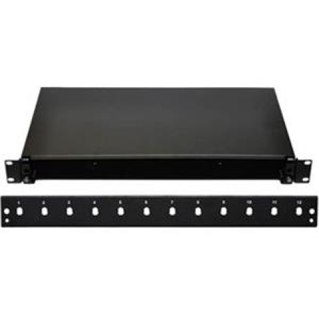 OPTIX 19" Optická vana 12xSC černá aretace plastovým klipem