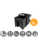 MULTIPACK 24 ks - rychlozařezávací keystone Solarix CAT5E UTP RJ45 SXKJ-5E-UTP-BK-NA