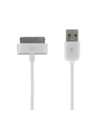 4World Kabel USB 2.0 pro iPad/iPhone/iPod 1m bílý