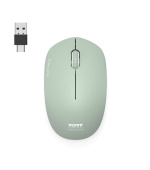 PORT CONNECT bezdrátová myš USB-A/USB-C, olivová