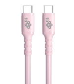 TB USB C - USB C 60W Jelly kabel 1m růžový