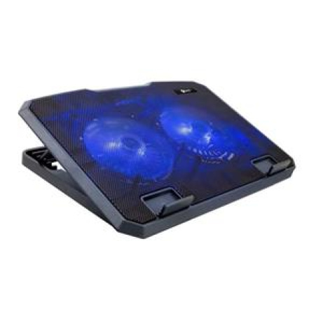 C-TECH Chladící podložka pro ntb CLP-140, 15,6", 2x 140mm, 2x USB, modré podsvícení