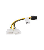 LANBERG HDD 2x Molex (M / F) 3 PIN na BTX 6 PIN PSU kabel 15cm