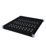 Digitus 1U pevná police pro stojany o hloubce 600 mm 44x482x350 mm, seřízení. Hloubka 350 - 550 mm, černá
