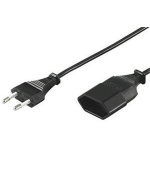 PremiumCord Kabel síťový prodlužovací dvojvidlice 230V 5m