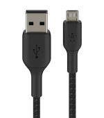 Belkin microUSB kabel, 1m, černý - odolný