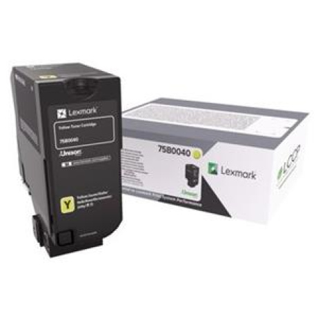 Lexmark CX/CS/ 727,728 Yellow Toner Cartridge 75B0040 - 10 000 str.