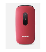 Panasonic KX-TU446EXR mobilní telefon pro seniory -  barevný displej 2,4", véčko, červený