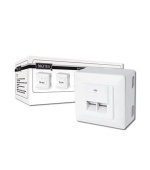 Digitus modulární dvojzásuvka CAT6, stíněná, na omítku,LSA, bílá, 5ks