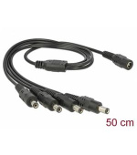 Delock Cable DC Splitter 5.5 x 2.1 mm 1 x female > 4 x male