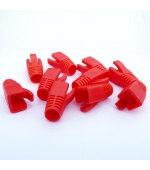 DATACOM krytka pro RJ45 (CAT6A,CAT7)červený (10ks)