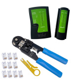 W-Star Sada nářadí pro sítaře WS140 tester RJ45, kleště RJ45, stripovač, 10x RJ45
