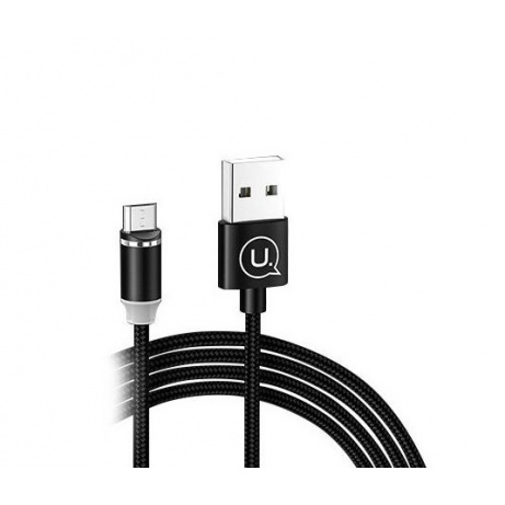 USAMS SJ294 U-Sure Magnetický Kabel microUSB Black (EU Blister)