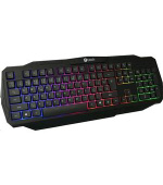 C-TECH herní klávesnice Arcus (GKB-15), casual gaming, CZ/SK, duhové podsvícení, USB