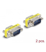 Delock Adaptér D-Sub 9 pin samec na samec (šrubovacími matkami) 2 ks