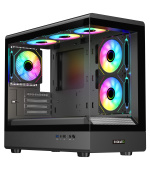 EVOLVEO Ursus, mATX/6x ARGB 120/sklo čelo + bok