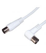 PremiumCord TV kabel M/F konektor 90, 75 Ohm 5m