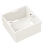 Box na omítku pro zásuvku SX9 bílý 80 x 80 x 41mm