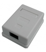 DATACOM Jednozásuvka nad omítku-1xRJ45, Cat5e UTP