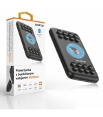 Powerbanka s bezdrátovým Qi nabíjením ALIGATOR SAVELOCK, 10000mAh, černá