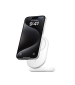 Belkin BOOST CHARGE™ Qi2 15W Magnetický nabíjecí stojan, skládací, bez adaptéru, bílá