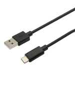 Kabel C-TECH USB 2.0 AM na Type-C kabel (AM/CM), 1m, černý