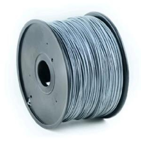 Gembird Tisková struna (filament), ABS, 1,75mm, 1kg, stříbrná
