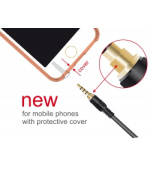Delock Kabel Stereo Jack 3,5 mm 4 pin samec > samec 0,5 m černý