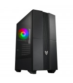 FSP/Fortron ATX Midi Tower CMT270 Black, průhledná bočnice, 1 x A. RGB LED 120 mm ventilátor