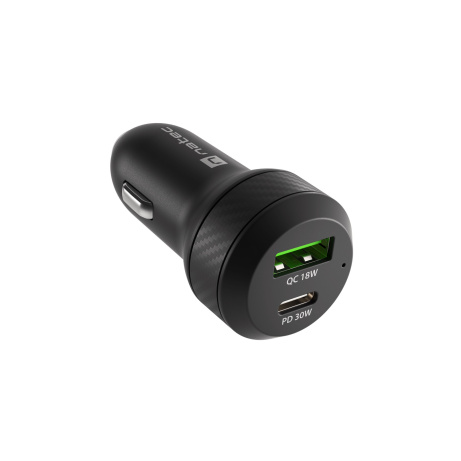 Natec nabíječka do auta CONEY, 1XUSB, 1XUSB-C, 48W