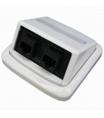 Dvojzásuvka ABB TANGO 2xRJ45 Cat5e UTP bílá,BKkeys