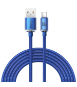 Baseus CAJY000503 Crystal Shine Series Datový Kabel USB - USB-C 100W 2m Blue