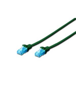 Digitus Ecoline Patch Cable, UTP, CAT 5e, AWG 26/7, zelený 5m, 1ks