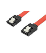 Ednet Připojovací kabel SATA, typ L, západka F / F, 0,3 m, přímý, SATA II / III, re