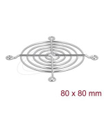 Delock Mřížka ventilátoru, 80 x 80 mm, stříbrná