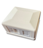 Neosazená zásuvka na omítku pro 1 keystone protiprachová