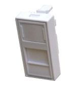 DATACOM Modul 45x22,5mm do parapet.lišty s clonkou,bílý