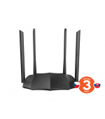 Tenda AC8 WiFi AC Gigabit Router 1200Mb/s, 1x GWAN, 3x GLAN, 4x 6dBi antény, WISP, Uni.Repeater, APP