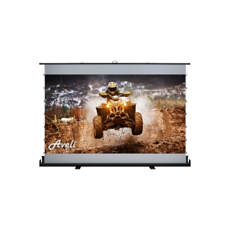 Plátno AVELI PREMIUM,floor up manual,black,221x124(16:9) 100"