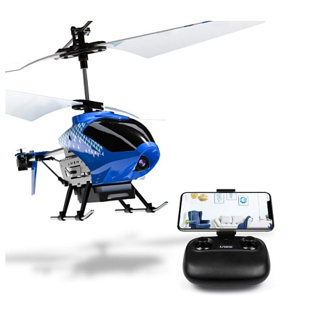 RC vrtulník U12S Metal Scout - modrý