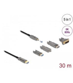 Delock Aktivní optický HDMI kabel 5 v 1, 8K, 60 Hz, 30 m