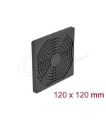 Delock Rošt ventilátoru s protiprachovým filtrem, rozměr 120 x 120 mm, černý