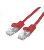 C-TECH Kabel patchcord Cat6, UTP, červený, 0,25m