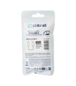 Platinet Datový Kabel USB-C - USB-C 5A, 100W, 1,5m, 480 Mbps, bílý