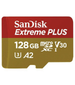 SanDisk Extreme PLUS/micro SDXC/128GB/200MBps/UHS-I U3 / Class 10/+ Adaptér