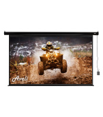 Elektrické projekční plátno AVELI, 265x149 (16:9) 120", černý tubus