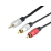 3,5 / 6,3 mm stereo jack / CINCH (RCA)