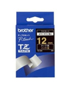 Brother - TZe-334, černá/zlatá (12 mm, l.)