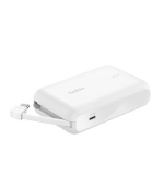 Belkin BOOST CHARGE™ USB-C Power Delivery PowerBanka s integrovaným USB-C kabelem, 10000mAh, 20W, bílá